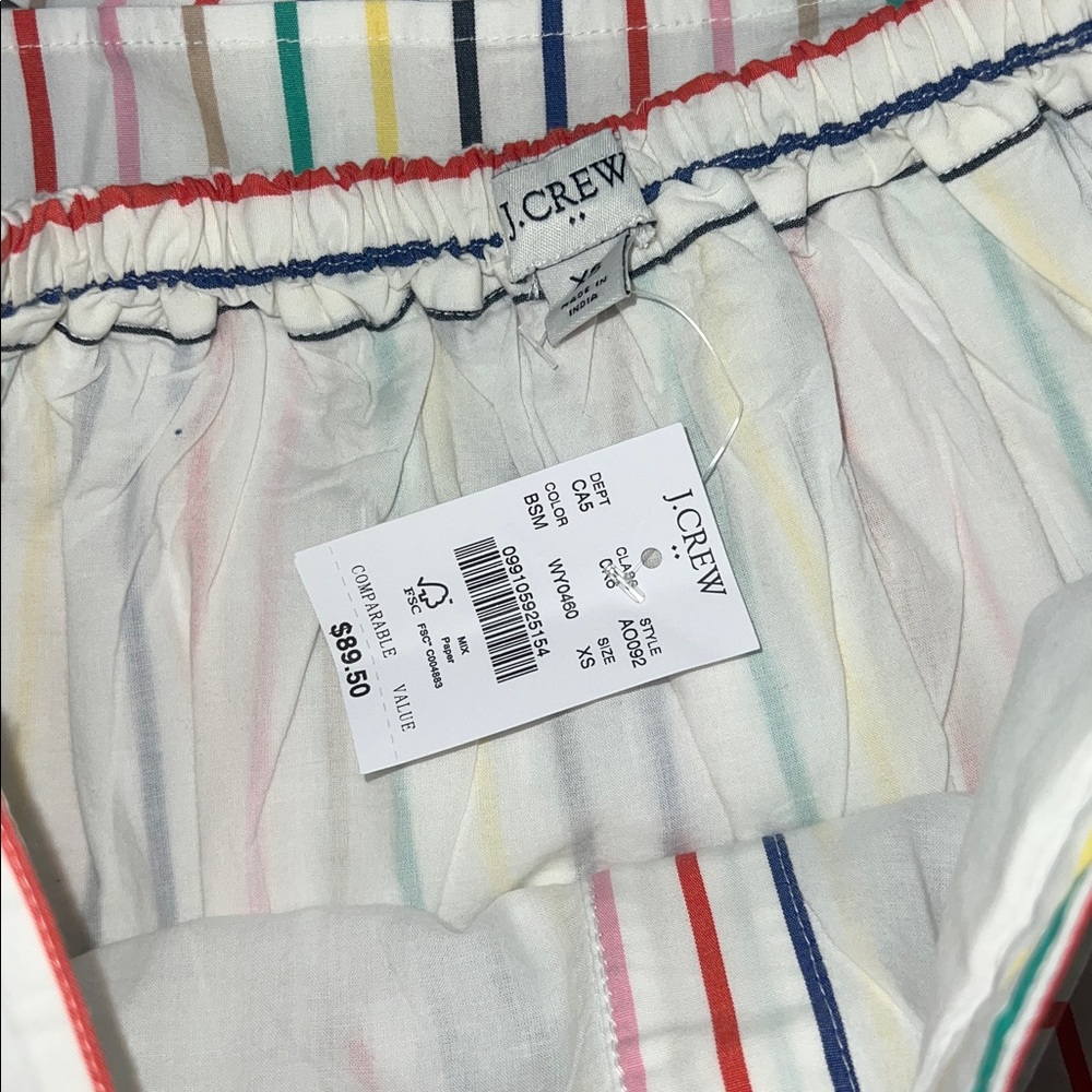 J. Crew Button Poplin Skirt/Top Set - Picture 5 of 7